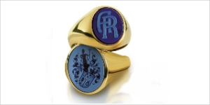 Ringe Siegel Monogramm Gold