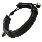 Preview: Armband in Leder schwarz 22cm