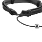 Preview: Armband in Leder schwarz 22cm