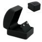 Preview: Schmuckschachtel 58x51x40mm Ohrschmuck Leder-Imitat schwarz