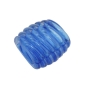 Preview: Tuchring 35x34x23mm Spirale Kunststoff blau-transparent glänzend