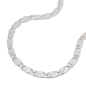 Preview: Kette 3,2mm S-Panzerkette flach diamantiert Silber 925 50cm