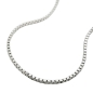 Preview: Kette 1mm Venezianerkette glänzend Silber 925 38cm