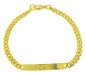 Preview: Schildarmband Panzer Herren 14Kt GOLD 20cm