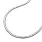 Preview: Kette 1,3mm runde Schlangenkette Silber 925 36cm