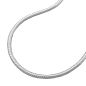 Preview: Kette 1,3mm runde Schlangenkette Silber 925 80cm