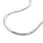 Preview: Kette 1,3mm Schlangenkette fünfkantig diamantiert Silber 925 42cm