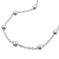 Preview: Kette 1,3mm Ankerkette mit 29 Kugeln Silber 925 45cm