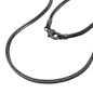 Preview: Kette 1,5mm Fuchsschwanzkette rhodiniert Silber 925 42cm