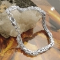 Preview: Armband 4x4mm Königskette vierkant glänzend Silber 925 19cm