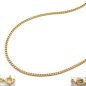 Preview: Collier Panzer 1mm gold-plated 40cm