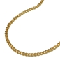 Preview: Collier Panzer diamantiert gold-plated 45cm