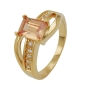 Preview: Ring Gr. 56 Zirkonia gold-plattiert 3 Micron