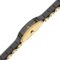 Preview: Dugena Damen Armbanduhr schwarz gold Quadra Ceramica 4460591 Quarz