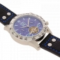 Preview: SELVA Herren Armbanduhr Hector Tachymeter blaues Zifferblatt