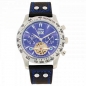 Preview: SELVA Herren Armbanduhr Hector Tachymeter blaues Zifferblatt