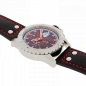 Preview: SELVA Herren Armbanduhr Vasco schwarz rot