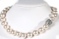 Preview: Collier Perlenkette weiss 14mm