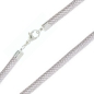 Preview: Exklusive Schlauchkette 3,2-6mm Collier Silber 925 mit Karabinerverschluss 48cm