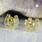 Preview: Ohrstecker Ohrring 6x6mm Hufeisen glänzend 9Kt GOLD