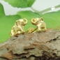 Preview: Ohrstecker Ohrring 6x7mm kleiner Elefant glänzend 9Kt GOLD