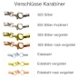 Preview: Collier Baumwollschnur 2mm 15 Farben mit Karabiner