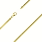 Preview: Collier Kette 1mm Venezianer vergoldet Silber 925 45cm