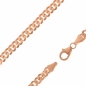 Preview: Collier Kette Panzer 4,5mm 50cm Silber 925, vergoldet, rosé vergoldet