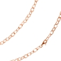 Preview: Kette Collier Anker oval rund 5,5mm 42cm Silber 925, vergoldet, rosé vergoldet