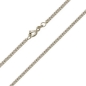 Preview: Collier Panzer flach 1,4mm 14Kt 585 WEISSGOLD 38cm