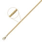 Preview: Collier Zopfkette 1,7mm 8Kt 333 GOLD 42cm