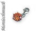 Preview: Anhänger, Charm Zirkonia topaz