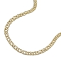 Preview: Kette Collier 2,2mm Doppelpanzer 14Kt GOLD 50cm