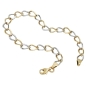 Preview: Armband 5,1mm Weitankerkette oval bicolor 9Kt GOLD 19cm