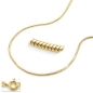 Preview: Kette 0,7mm Schlange 5-kant 14Kt GOLD 40cm