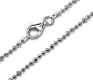 Preview: Collier Kugel Kette 2,5mm Silber 925 45cm