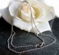 Preview: Collier Kugel Kette 1,5mm Silber 925, vergoldet oder rose vergoldet 45cm