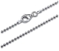 Preview: Collier Kugel Kette 2mm Silber 925 40cm