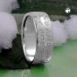 Preview: Ring 8mm mit Prägung LOVE HAS NO END Silber 925 Ringgröße 54