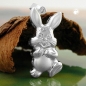 Preview: Anhänger Hase 20x10mm Silber 925