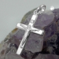 Preview: Anhänger 17x11mm Kreuz mit Jesus glänzend Silber 925