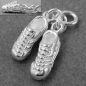 Preview: Anhänger 14x4mm 1 Paar Fußballschuhe Silber 925