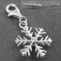 Preview: Anhänger Charm Schneeflocke Silber 925