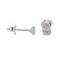 Preview: Ohrstecker Ohrring 4mm Zirkonia rund gefasst Silber 925