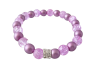 Preview: Armband Bergkristall Amethyst 18,5cm