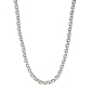 Preview: Collier Kette Ankerkette 5mm rund Erbskette Silber 925 50cm