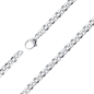 Preview: Collier Kette Ankerkette 5mm rund Erbskette Silber 925 45cm