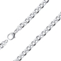 Preview: Collier Kette Ankerkette 6mm rund Erbskette Silber 925 45cm