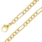 Preview: Collier Kette 4mm Figarokette 8Kt GOLD 60cm