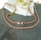 Preview: Kette Collier 3,5mm Königskette  Silber 925 rose vergoldet 45cm